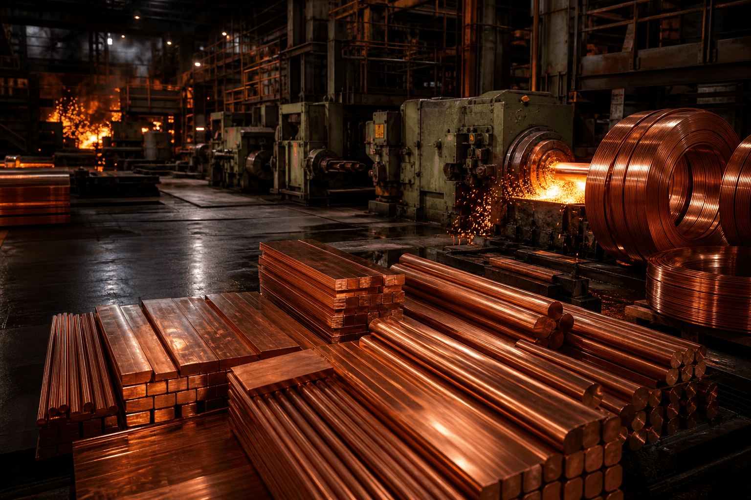 Copper extrusion and manufacturing