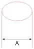 Round copper rod cross-section