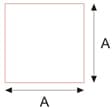 Square copper rod cross-section